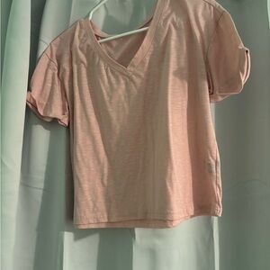 Target Light Pink V-Neck Short Sleeve Tee